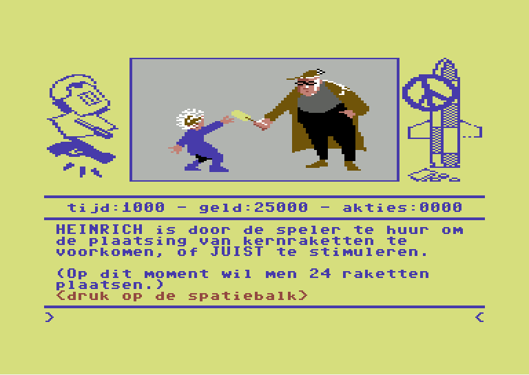 [schermafdruk openingsscherm: Hollanditis]